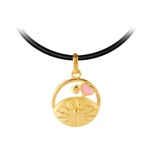 愛上哆啦啦-哆啦a夢-Doraemon-黃金墜子 愛上哆啦啦-哆啦a夢-Doraemon-黃金墜子