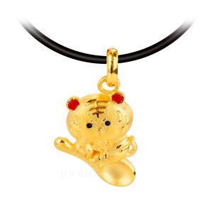 萌虎金湯匙-虎年彌月黃金墜子-福虎誕生 萌虎金湯匙-虎年彌月黃金墜子-福虎誕生
