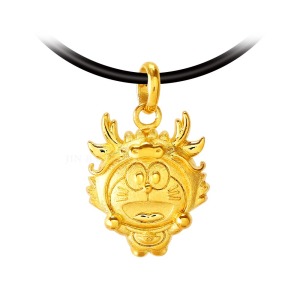 生肖龍-哆啦a夢Doraemon-十二生肖-黃金墜子 生肖龍-哆啦a夢Doraemon-十二生肖-黃金墜子