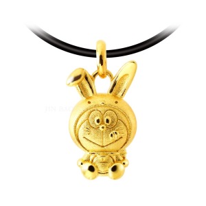 生肖兔-哆啦a夢Doraemon-十二生肖-黃金墜子 生肖兔-哆啦a夢Doraemon-十二生肖-黃金墜子