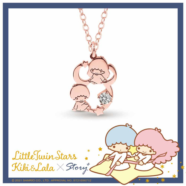 KikiLala星座系列-金牛座誕生石-雙子星純銀項鍊 KikiLala星座系列-金牛座誕生石-雙子星純銀項鍊