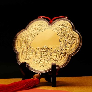 九龍獻瑞-神明金牌(中)13公分(0.06錢) 九龍獻瑞-神明金牌(中)13公分(0.06錢)