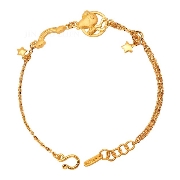 星空漫步-史努比黃金手鍊-SNOOPY