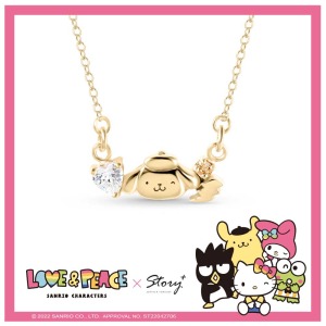 Pompompurin布丁狗純銀項鍊-Love&Peace系列 Pompompurin布丁狗純銀項鍊-Love&Peace系列