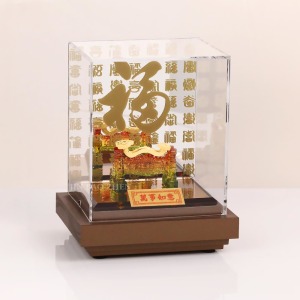 吉祥如意-如意造型純黃金藝術擺件 吉祥如意-如意造型純黃金藝術擺件