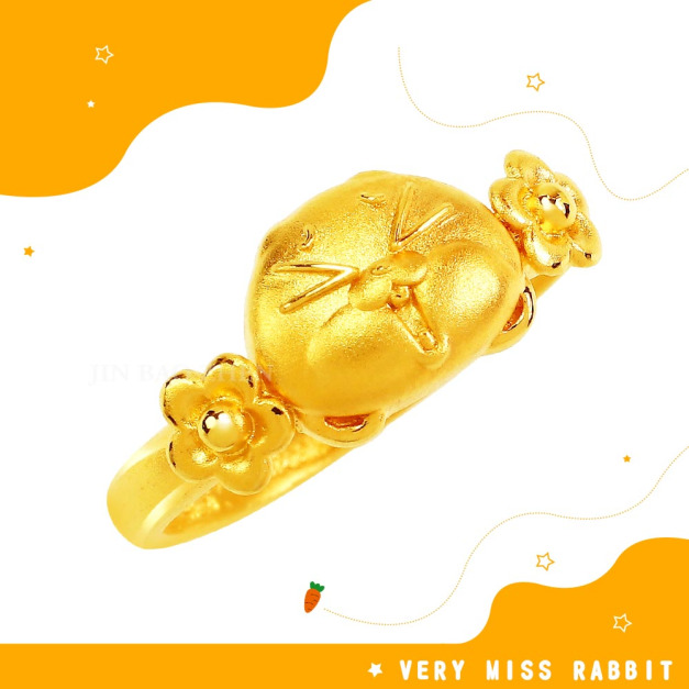 心花怒放-好想兔黃金戒指-Very miss rabbit 心花怒放-好想兔黃金戒指-Very miss rabbit