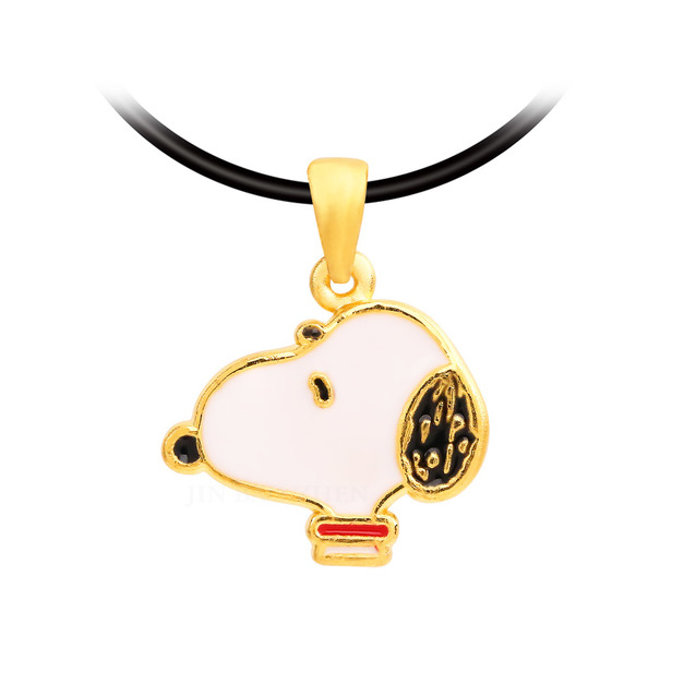 金典史努比-黃金墜子-SNOOPY