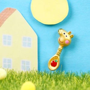 平安佩佩金湯匙墜子-佩佩豬彌月金飾 平安佩佩金湯匙墜子-佩佩豬彌月金飾