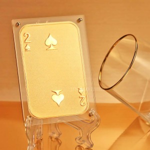 雙喜臨門黃金撲克牌-黑桃2 雙喜臨門黃金撲克牌-黑桃2