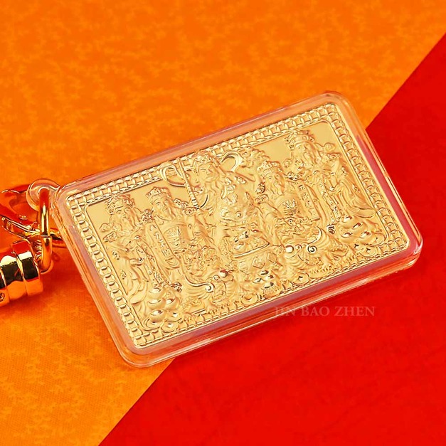 五路財神-黃金開運平安吊飾