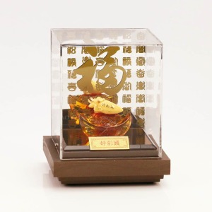 好彩頭-菜頭造型純黃金藝術擺件 好彩頭-菜頭造型純黃金藝術擺件