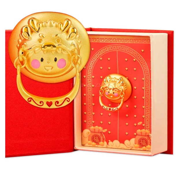 龍寶寶奶嘴-彌月金飾-黃金奶嘴