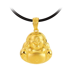 彌勒佛-黃金墜子(大) 彌勒佛-黃金墜子(大)