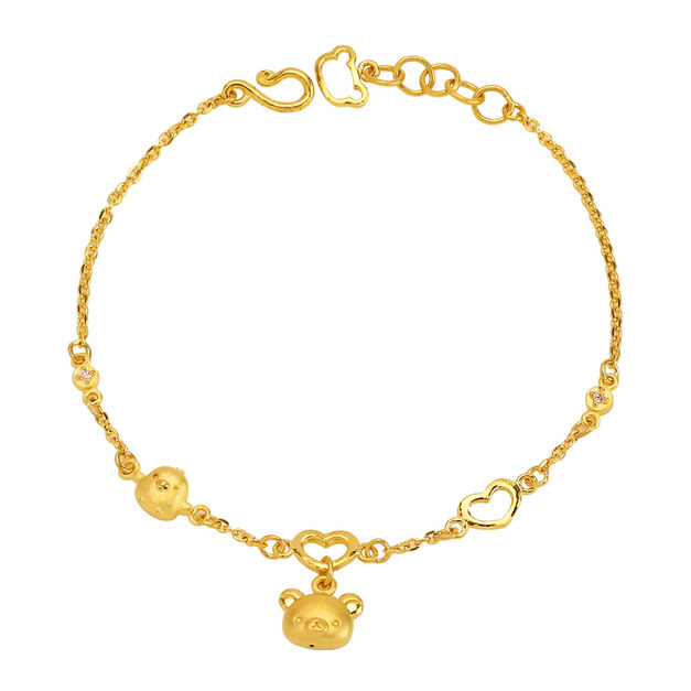 幸福時光-拉拉熊黃金手鍊-Rilakkuma