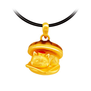 菠蘿油阿瑪墜子-黃阿瑪的後宮生活金飾 菠蘿油阿瑪墜子-黃阿瑪的後宮生活金飾