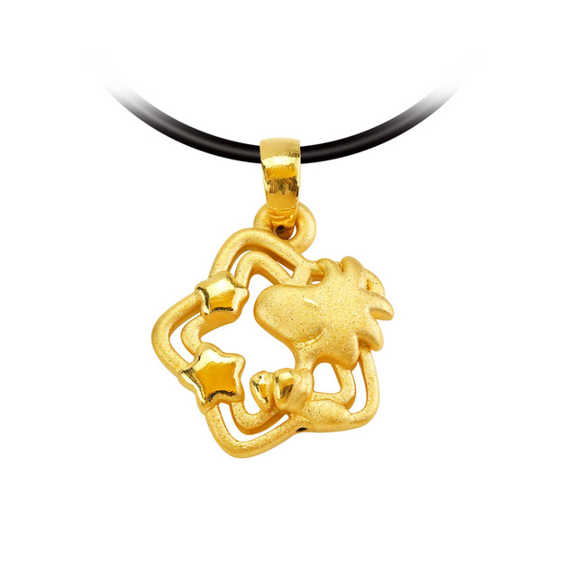 金色星辰-史塔克黃金墜子-SNOOPY