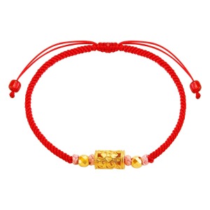 桃花盛開-金珠編織手鍊 桃花盛開-金珠編織手鍊