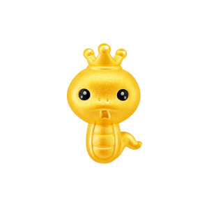 吉運福氣蛇金珠-生肖蛇-12生肖金飾 吉運福氣蛇金珠-生肖蛇-12生肖金飾