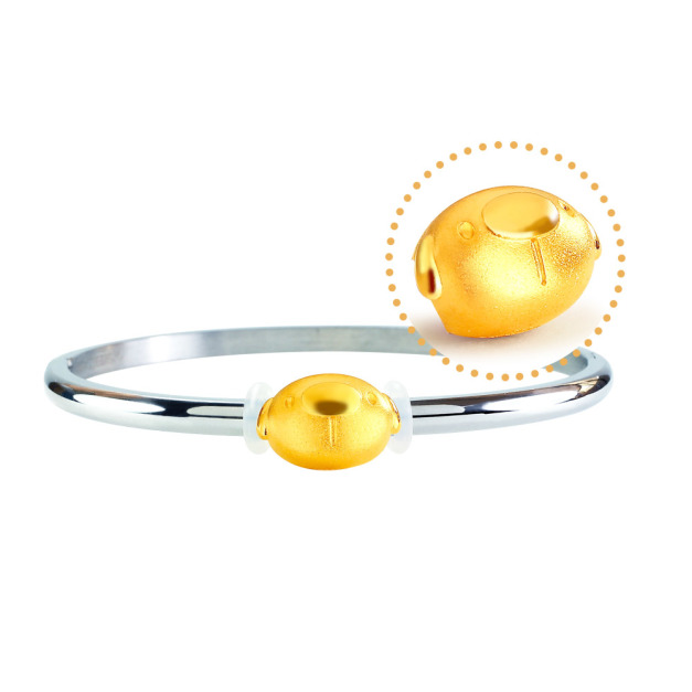 狗狗黃金串珠手鍊-搭配純鋼手鍊-貓貓蟲咖波BugcatCapoo 狗狗黃金串珠手鍊-搭配純鋼手鍊-貓貓蟲咖波BugcatCapoo