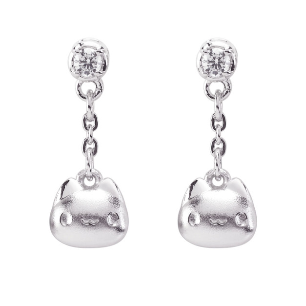 咖波純銀耳環-亮晶晶咖波-貓貓蟲咖波BugcatCapoo 咖波純銀耳環-亮晶晶咖波-貓貓蟲咖波BugcatCapoo