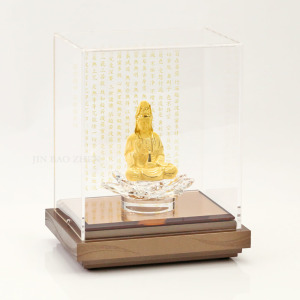 觀音佛祖-透明外框純黃金藝術擺件 觀音佛祖-透明外框純黃金藝術擺件