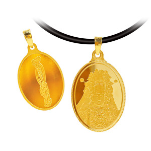 白沙屯媽祖神像金墜-中款-白沙屯媽祖黃金墜 白沙屯媽祖神像金墜-中款-白沙屯媽祖黃金墜