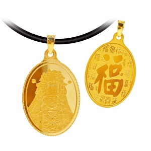 白沙屯媽祖神像金墜-大款-白沙屯媽祖黃金墜 白沙屯媽祖神像金墜-大款-白沙屯媽祖黃金墜