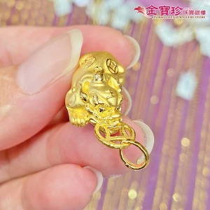 招財貔貅黃金墜子 招財貔貅黃金墜子