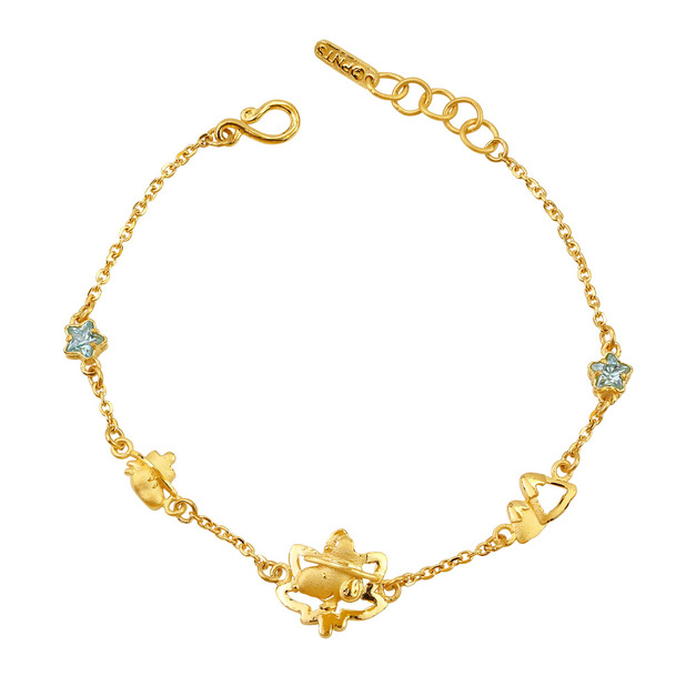 楓林秘境-史努比黃金手鍊-SNOOPY