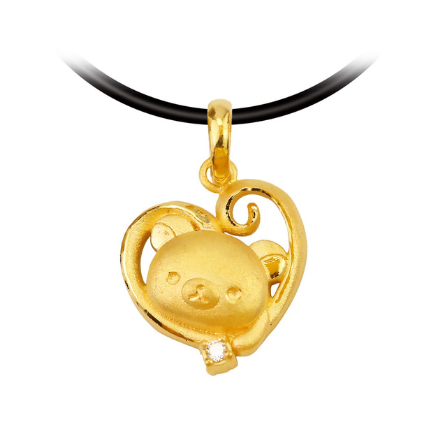 心悅時光-拉拉熊黃金墜子-Rilakkuma