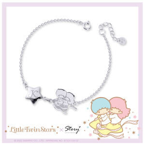 飛向星空-KikiLala雙星仙子-客製純銀手鍊 飛向星空-KikiLala雙星仙子-客製純銀手鍊