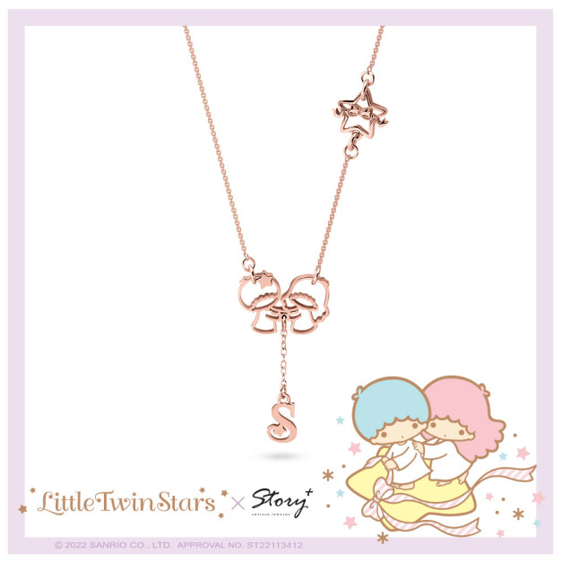 星語心願-KikiLala雙星仙子-客製純銀項鍊 星語心願-KikiLala雙星仙子-客製純銀項鍊