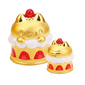 草莓蛋糕咖波黃金擺件-貓貓蟲咖波BugcatCapoo 草莓蛋糕咖波黃金擺件-貓貓蟲咖波BugcatCapoo