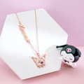 酷洛米Kuromi・小惡魔外框-客製字母純銀項鍊_1 酷洛米Kuromi・小惡魔外框-客製字母純銀項鍊_1
