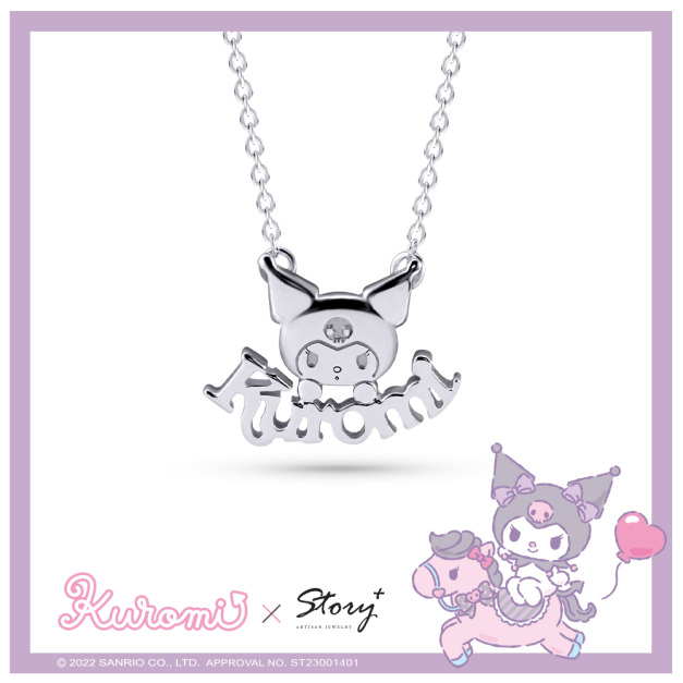 酷洛米Kuromi・HELLOO小惡魔-客製字母純銀項鍊 酷洛米Kuromi・HELLOO小惡魔-客製字母純銀項鍊