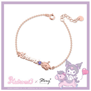 酷洛米Kuromi・獨一無二小惡魔-客製純銀手鍊 酷洛米Kuromi・獨一無二小惡魔-客製純銀手鍊