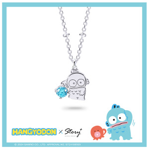 人魚漢頓 Hangyodon-守護誕生石-客製純銀項鍊 人魚漢頓 Hangyodon-守護誕生石-客製純銀項鍊