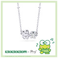 大眼蛙-Kero Kero Keroppi-純銀項鍊-莫桑石單鑽系列 大眼蛙-Kero Kero Keroppi-純銀項鍊-莫桑石單鑽系列