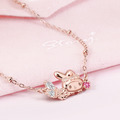 美樂蒂-MyMelody-蝴蝶晶鑽銀項鍊-童話仙子系列_1 美樂蒂-MyMelody-蝴蝶晶鑽銀項鍊-童話仙子系列_1