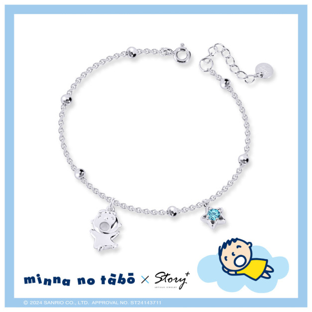大寶-Minna No Tabo&Me-誕生石-客製純銀手鍊 大寶-Minna No Tabo&Me-誕生石-客製純銀手鍊