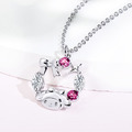 美樂蒂-MyMelody-晶鑽純銀項鍊-Sanrio學院Mix系列_8 美樂蒂-MyMelody-晶鑽純銀項鍊-Sanrio學院Mix系列_8