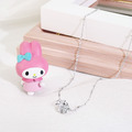 美樂蒂-MyMelody-純銀項鍊-莫桑石單鑽系列_2 美樂蒂-MyMelody-純銀項鍊-莫桑石單鑽系列_2