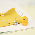 蛋黃哥-Gudetama-純銀項鍊-莫桑石單鑽系列_6 蛋黃哥-Gudetama-純銀項鍊-莫桑石單鑽系列_6