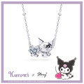 酷洛米-Kuromi-純銀項鍊-莫桑石單鑽系列 酷洛米-Kuromi-純銀項鍊-莫桑石單鑽系列