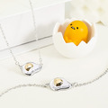蛋黃哥-Gudetama-荷包蛋刻字-客製純銀項鍊_7 蛋黃哥-Gudetama-荷包蛋刻字-客製純銀項鍊_7