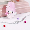 美樂蒂-MyMelody-小翅膀誕生石-純銀手鍊-邱比特系列_1 美樂蒂-MyMelody-小翅膀誕生石-純銀手鍊-邱比特系列_1