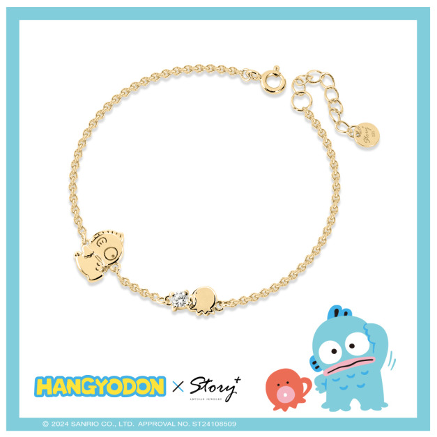 人魚漢頓 Hangyodon-守護誕生石-客製純銀手鍊 人魚漢頓 Hangyodon-守護誕生石-客製純銀手鍊