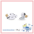 布丁狗-PomPomPurin-晶鑽純銀耳環-Sanrio學院Mix系列_1 布丁狗-PomPomPurin-晶鑽純銀耳環-Sanrio學院Mix系列_1