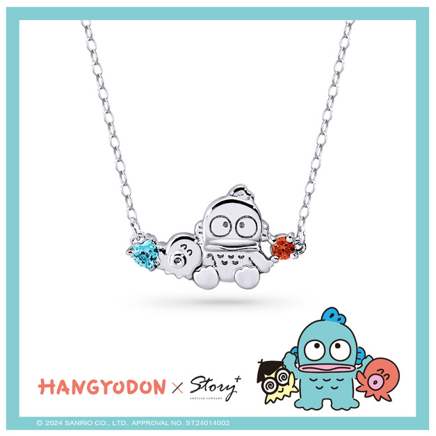 人魚漢頓-Hangyodon-晶鑽純銀項鍊-經典系列