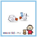 大寶-Minna No Tabo-大寶與狗狗晶鑽純銀耳環-經典系列 大寶-Minna No Tabo-大寶與狗狗晶鑽純銀耳環-經典系列
